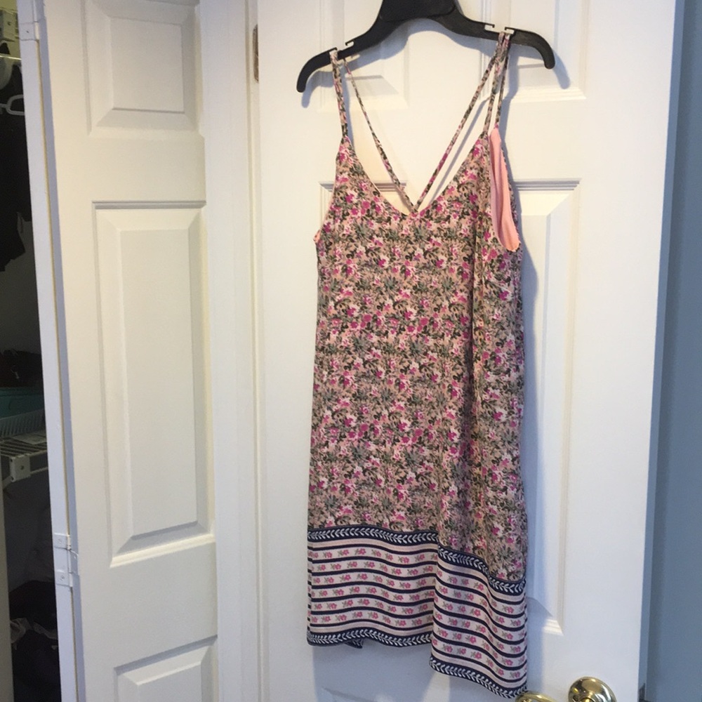 Floral shirt dress